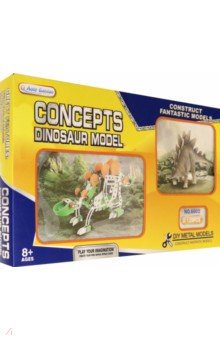 Металлический конструктор Динозавр 2, 125 деталей Премьер-игрушка