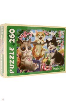 Puzzle-260. Приключения котят №3.