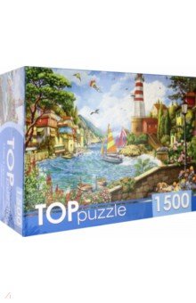 Puzzle-1500. Маяк в приморском городе Рыжий Кот - фото 1