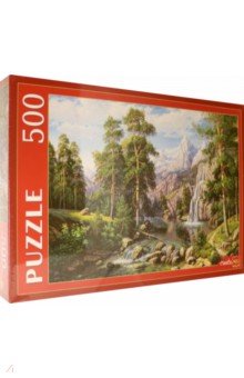 Puzzle-500. Пейзаж с водопадом.
