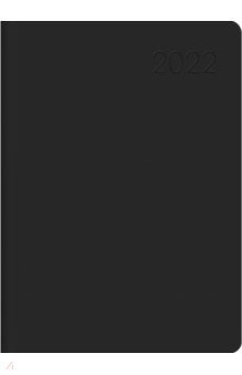 Ежедневник датированный на 2022 год. Paragraph. Черный, А6, 176 листов