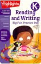 Kindergarten Reading and Writing Big Fun Practice Pad highlights second grade reading and writing