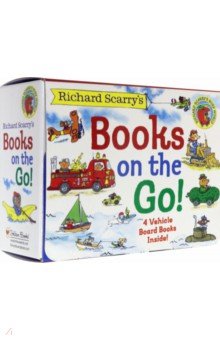 Richard Scarry's Books on the Go. 4 BOARD BOOKS