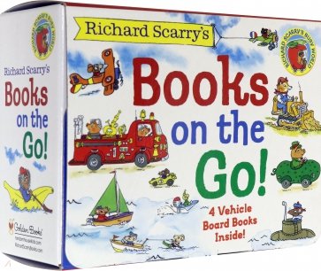 Richard Scarry's Books on the Go. 4 BOARD BOOKS