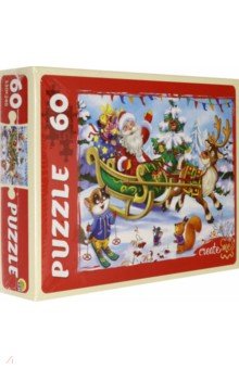 Puzzle-60. Веселый новый год Рыжий Кот - фото 1