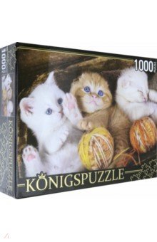 Puzzle-1000. Три котёнка с клубками