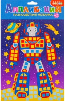 Разноцветная мозаика Робот