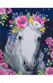 Картина по номерам на холсте с подрамником Лошадь