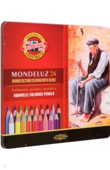 

Карандаши акварельные Mondeluz Old Man, 24 цвета