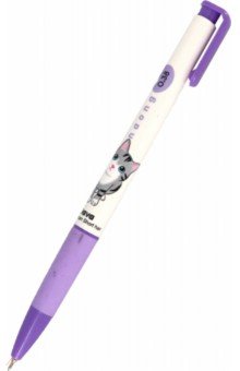 Ручка шариковая автоматическая Naong American Short Hair, 0,38 мм., фиолетовая JAVA