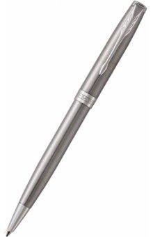 Ручка шариковая автоматическая Sonnet Stainless Steel CT, черная Parker