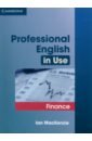 Обложка Professional English in Use. Finance