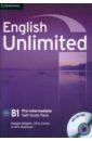 Baigent Maggie, Robinson Nick, Cavey Chris English Unlimited. Pre-intermediate. Self-study Pack. Workbook with DVD-ROM mellersh kate english plus level 3 workbook with access to practice kit