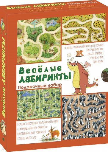 Весёлые лабиринты. Подарочный набор из 4-х книг