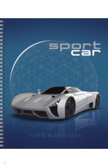 Тетрадь Sport car, 80 листов, клетка Listoff