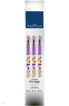 

Набор из 3 шариковых ручек Пиши-стирай, DeleteWrite Happy. Яркие совы, синие