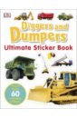 Diggers & Dumpers. Ultimate Sticker Book mumfactory take apart construction vehicles 6 in 1