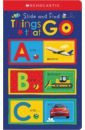 ABC Things That Go. Slide and Find learning mats alphabet