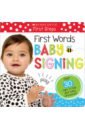 First Words Baby Signing washable early education book baby learning card soft 26 letter serie picture cards with storage bag tear not rotten cloth books