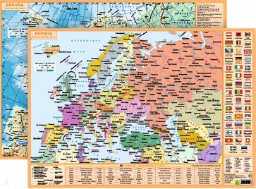 Планшетная карта Европы
