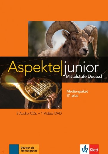 Aspekte junior. Mittelstufe Deutsch. B1 plus. Medienpaket + 3 Audio-CDs + DVD