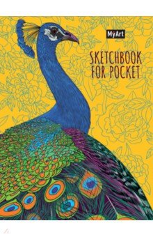Sketchbook for Pocket. Павлин, 48 листов, А6 Проф-Пресс
