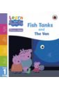 look and learn fun phonics sticker book Fish Tanks and The Van. Level 1 Book 9