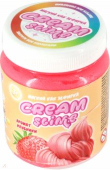 Cream-Slime с ароматом клубники, 250 гр. Волшебный мир