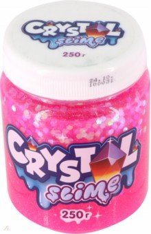 Crystal slime розовый, 250 гр. Волшебный мир