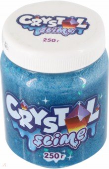 Crystal slime голубой, 250 гр. Волшебный мир