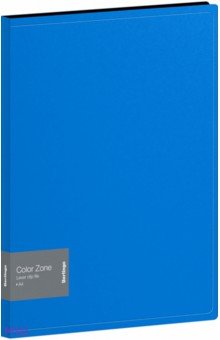 

Папка с зажимом Color Zone, синяя, А4