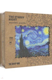 Деревянный пазл с двухслойной крышкой Звездная ночь, 395 деталей Zufa