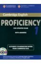 Cambridge English Proficiency 1 for Updated Exam. Student's Book with Answers (+2CD) hall erica objective proficiency workbook with answers