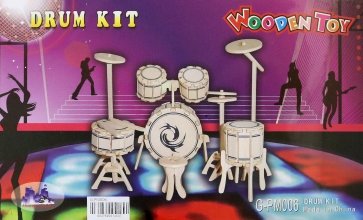 Сборная деревянная модель Ударная установка