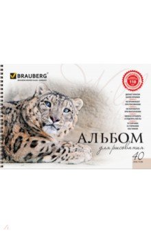 Альбом для рисования Благородные кошки, А4, 40 листов, в ассортименте