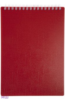 Блокнот Canvas, красный, А5, 80 листов, клетка