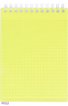 Блокнот Line Neon, желтый, А6, 80 листов, клетка