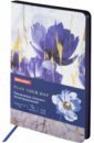 Обложка Ежедневник недатированный Blue flowers, А5, 136 листов