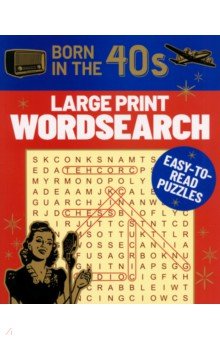Born in the 40s Large Print Wordsearch. Easy-to-Read Puzzles