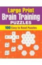 цена Large Print Brain Training Puzzles