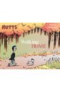 McDonnell Patrick Mutts. Walking Home watercolor paper painting blank art sketch book hand painted gouache paper painting sketch paper mark this stationery