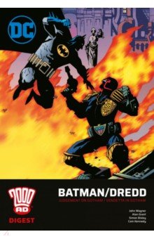 Обложка книги 2000 AD Digest. Judge Dredd/Batman, Wagner John, Grant Alan