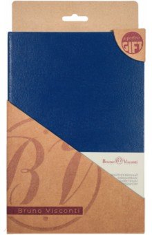 Ежедневник недатированный Megapolis, синий, серебряный обрез, А5, 160 листов