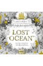 Basford Johanna Lost Ocean. An Inky Adventure & Colouring Book soft bristle mixed colors blending brushes strong handles and clear caps for diy scrapbooking paper card ink painting 2021 new