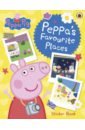 Holowaty Lauren Peppa’s Favourite Places. Sticker Scenes Book peppa s travels sticker scenes book