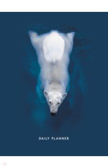 Ежедневник недатированный Polar bear, А6, 128 листов