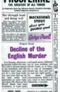 Orwell George Decline of the English Murder saunders george civilwarland in bad decline