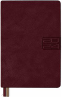 

Ежедневник датированный на 2024 год Тиволи глосс, бордовый, А5, 176 листов