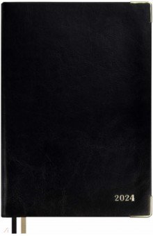 

Ежедневник датированный на 2024 год Сариф, черный, А5, 176 листов