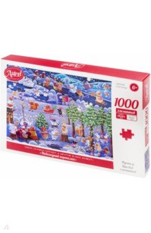 Пазл-1000 Новогодний переполох Оригами